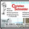 MEISTERBETRIEB Schneider Sanitär-Bad-Heizung-Abflussreinigung
