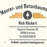 Maurer- und Betonbaumeister Nick Rückert