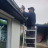 Montage dachrinne