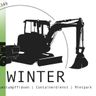 Winter Bamstockfräs-/Baggerarbeiten