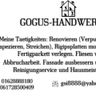 GOGUS-HANDWERKER