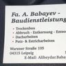 A.Babayev Baudienstleistungen