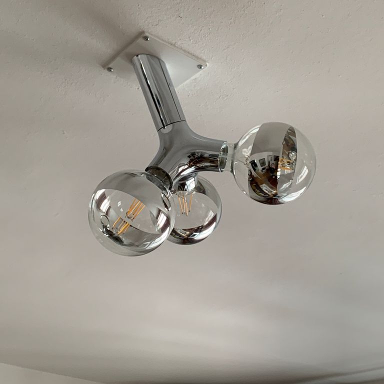 Lampeninstallation: 1 Lampenanschluss; Installieren; Deckenleuchten...