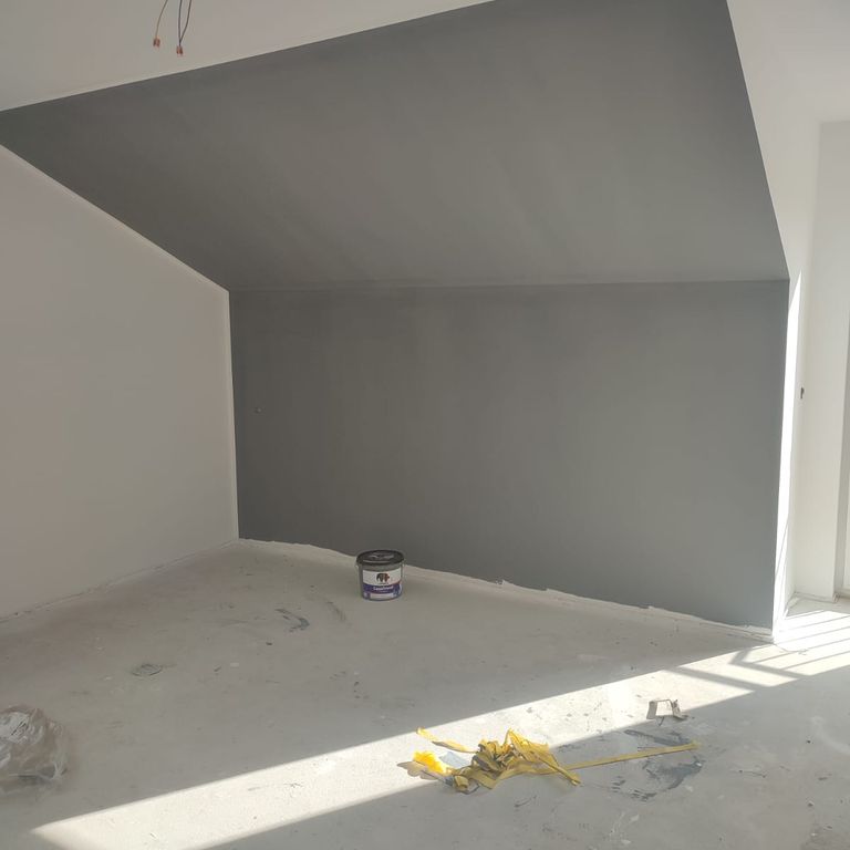 Tapezierarbeiten: Neubau Decken und Wände tapezieren; ca.. 154 m²
